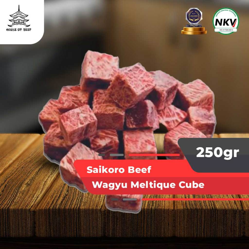 

Beef Saikoro Wagyu Meltique Cube 250gr