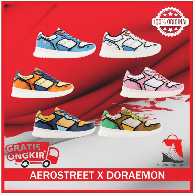 Aerostreet X Doraemon | Aerostreet X Doraemon Biru | Aerostreet X Nobita | Aerostreet X Giant | Aero