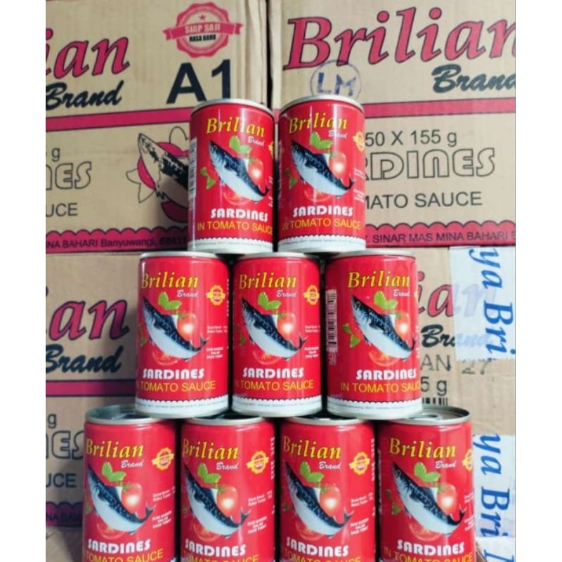 Sarden Brilian 155 gr 1 dus 50 Pcs