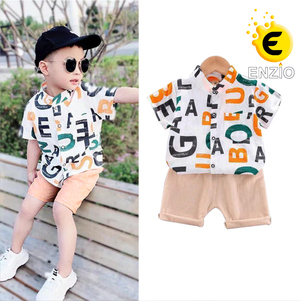 Baju Setelan Kemeja Anak Cowok (1-4 Tahun)  Baju Berkuaitas