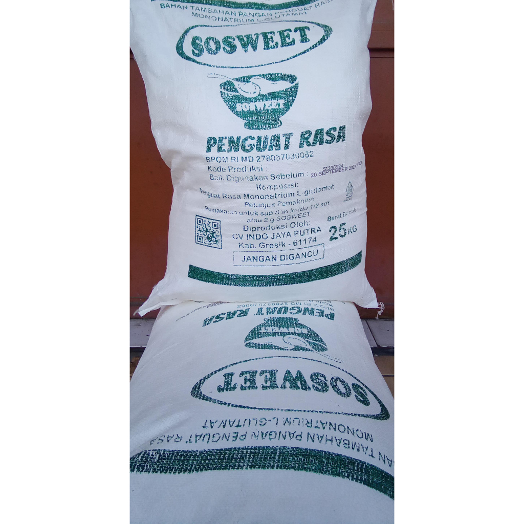 

Penguat Rasa Makanan / Monosodium Glutamate / MSG Sosweet 25kg