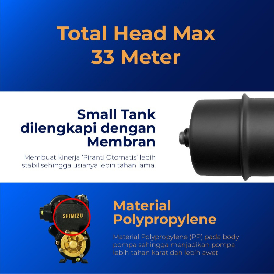 AQW shimizu pl 138 bit pompa air sumur 138bit water pump pl138 pl138bit