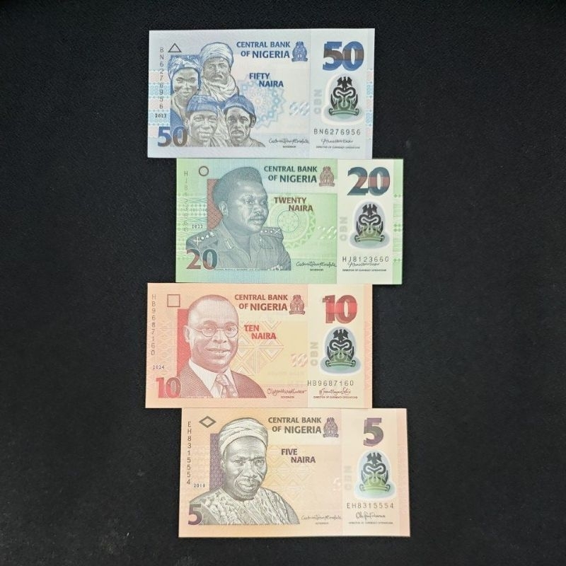 RB SET 4 LEMBAR POLYMER NIGERIA UANG NIGERIA