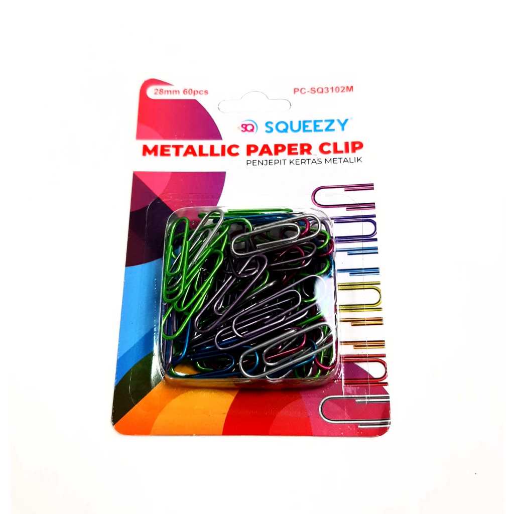 

Harga 1packs penjepit Kertas/ Paper Clip Metalik PC-SQ3102M