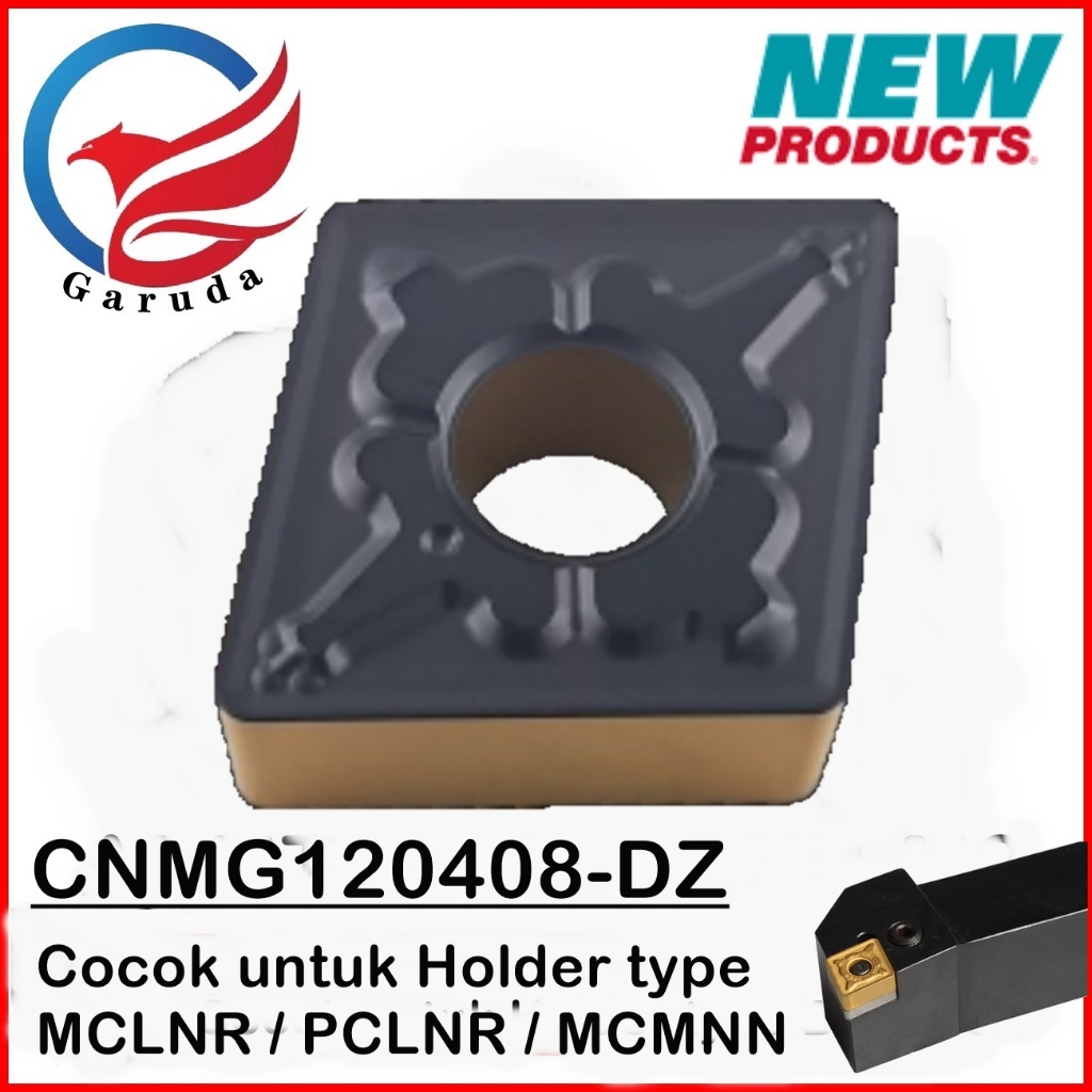 INSERT BUBUT CNMG120408-MA MATA PAHAT BUBUT - MATA PISAU BUBUT CNMG 120408 MA MEREK GARUDA
