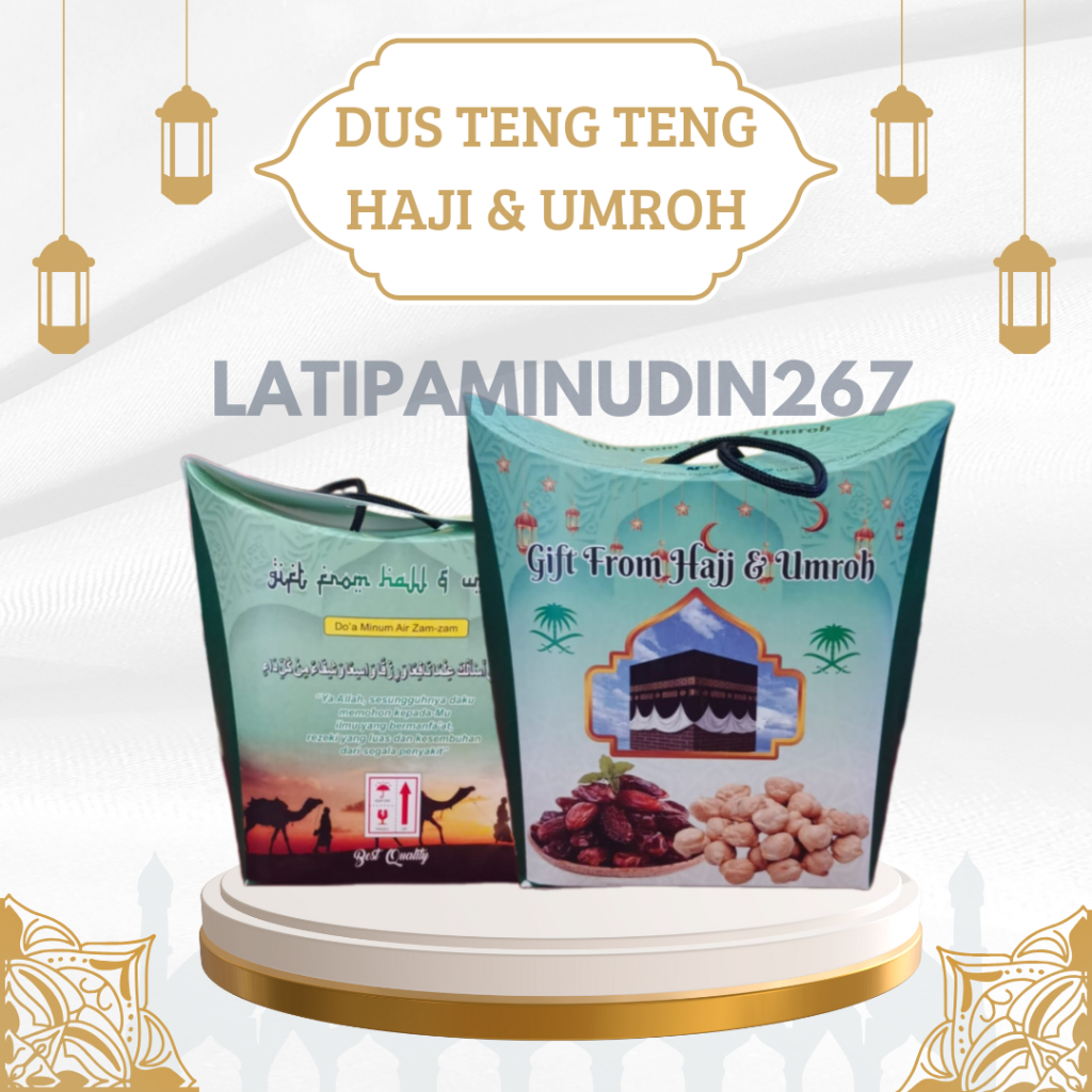 

1 PACK [ ISI 50 PCS ] DUS TENGTENG UNTUK OLEH OLEH HAJI DAN UMROH