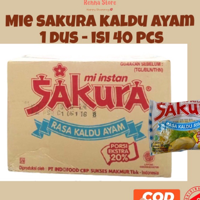 

Limit SAKURA MIE KALDU AYAM 51 gr extra 2 persen 1dus isi 4pcs