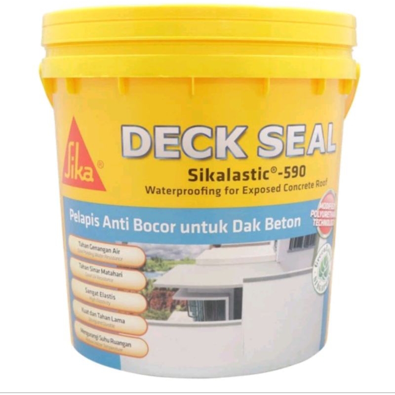 Sika Deckseal Grey 20kg Waterproofing Anti Bocor Atap & Dak
