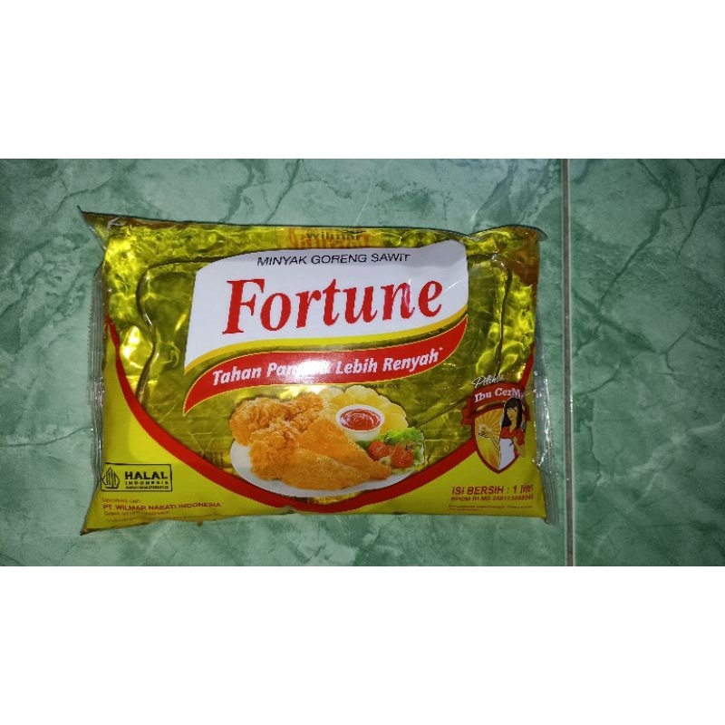 

(JATIM) MINYAK GORENG FORTUNE KEMASAN BANTAL 1 LITER