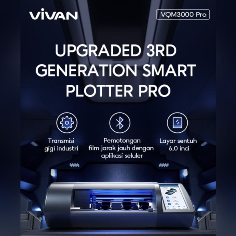 VIVAN VQM3000 Pro All New 3rd Generation Smart Plotter Hydrogel Cutting