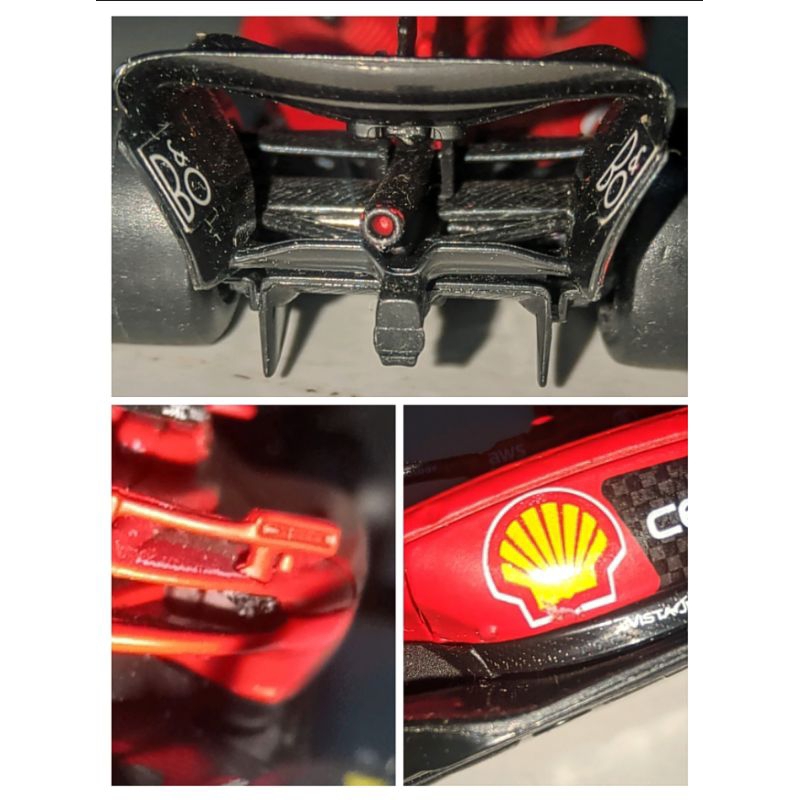 BBURAGO FERRARI SF23 SKALA 1:43, MINUS PABRIKAN SEPERTI DI PICT