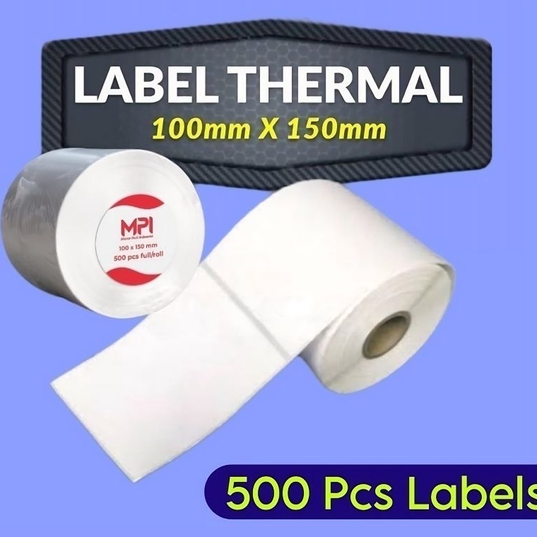 

KODE Y15B Label Thermal Sticker Resi Label Barde 1 x 15 mm Isi 5 Pcs Direct Thermal