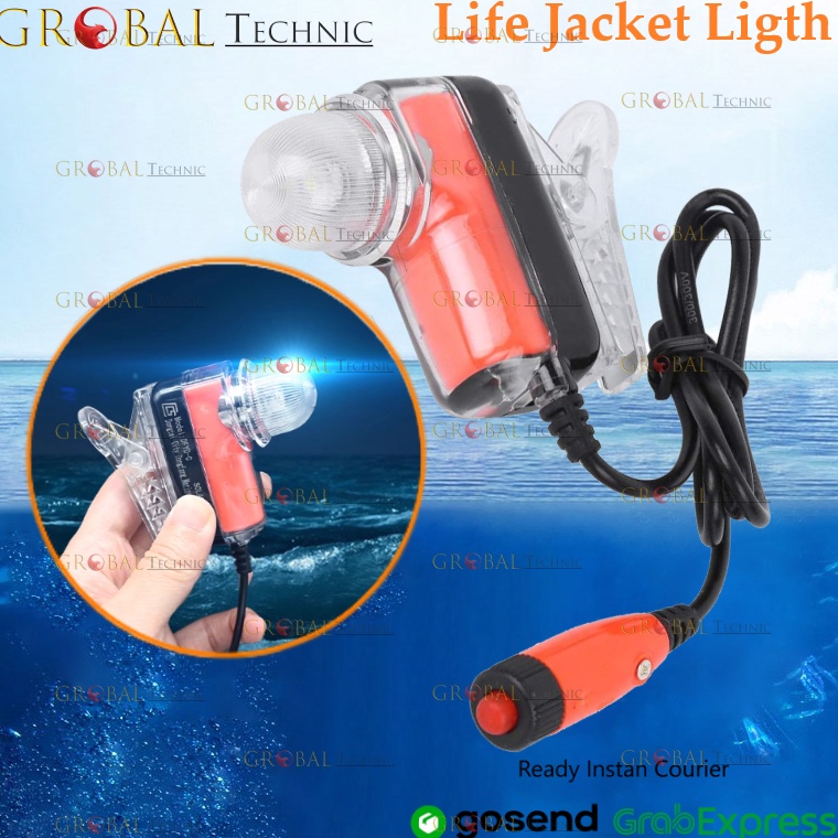 Paling Diminati Life Jacket Light Lithium Automatic Emergency  Lampu Jaket Pelampung Otomatis