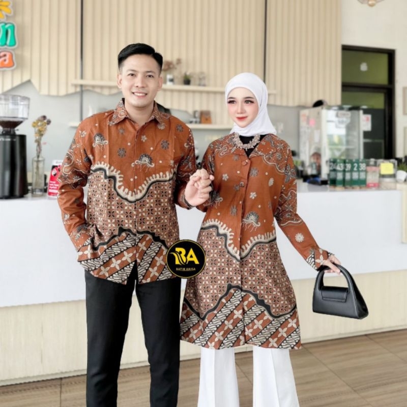 Batik Couple Tunik Batik Couple Modern Baju Batik Wanita Couple