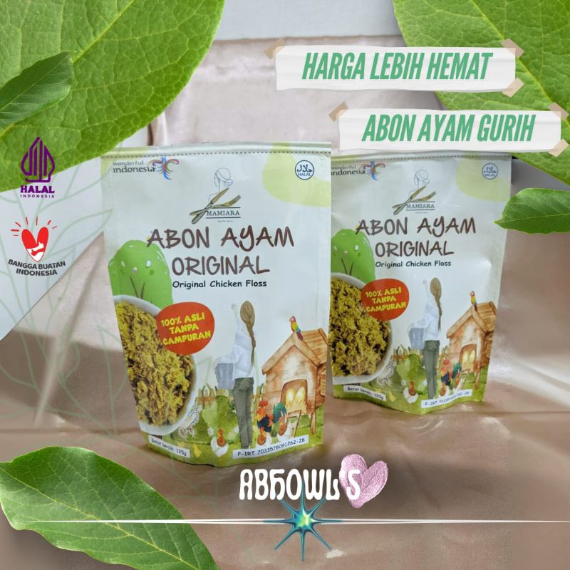 

Abon Ayam Mamiara Original - 100% Daging ayam -125g