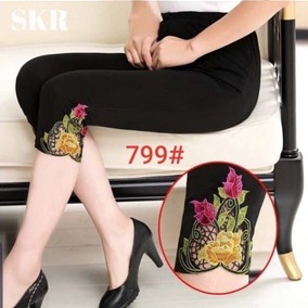 KODE J65P LEGGING IMPORT WANITA MOTIF BUNGA
