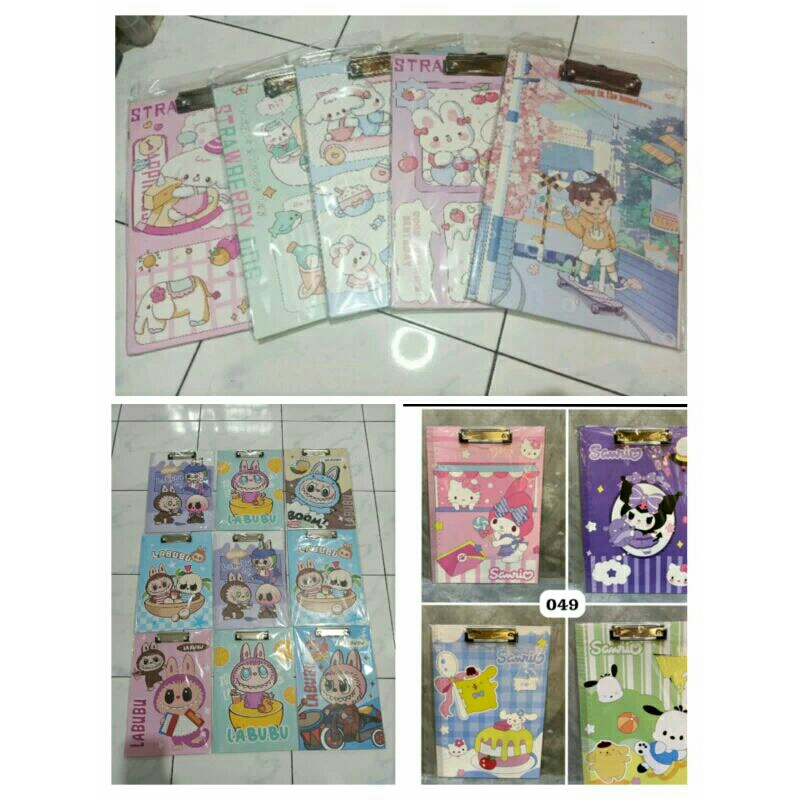 

papan jalan/ papan ujian/ papan kerja dll motif sanrio/Labubu