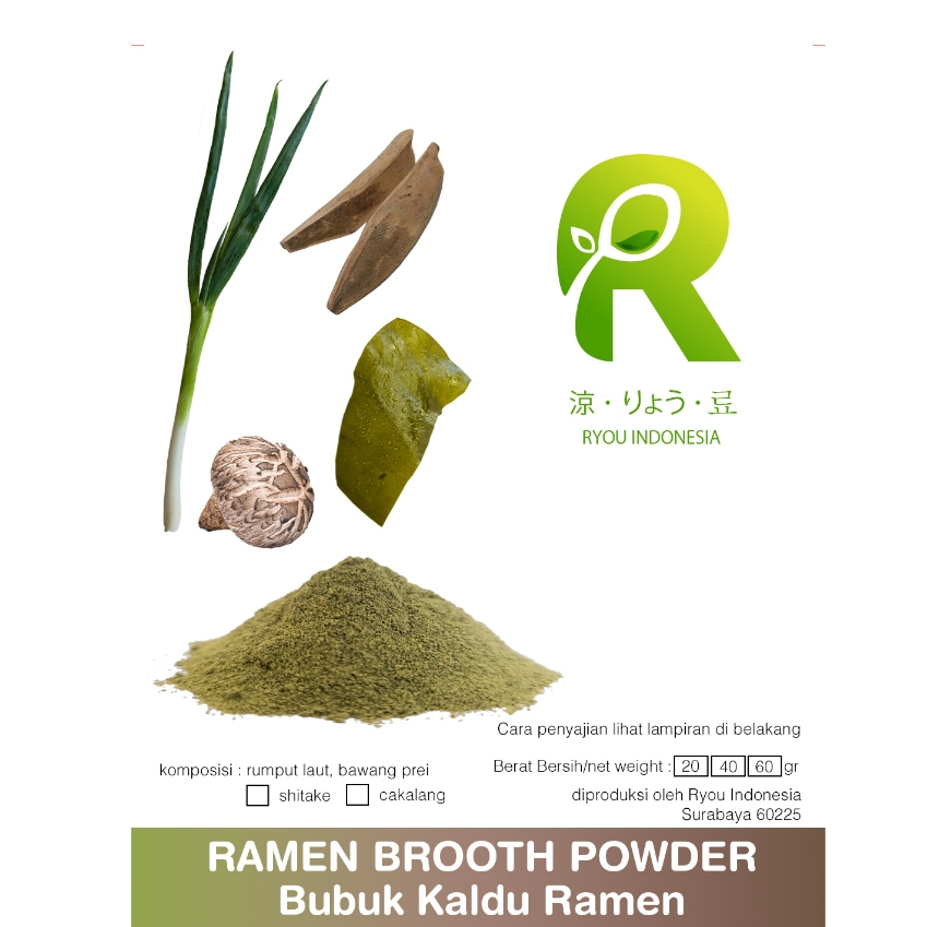

Ramen Brooth Dashi Powder - bubuk kaldu alami kuah ramen non MSG