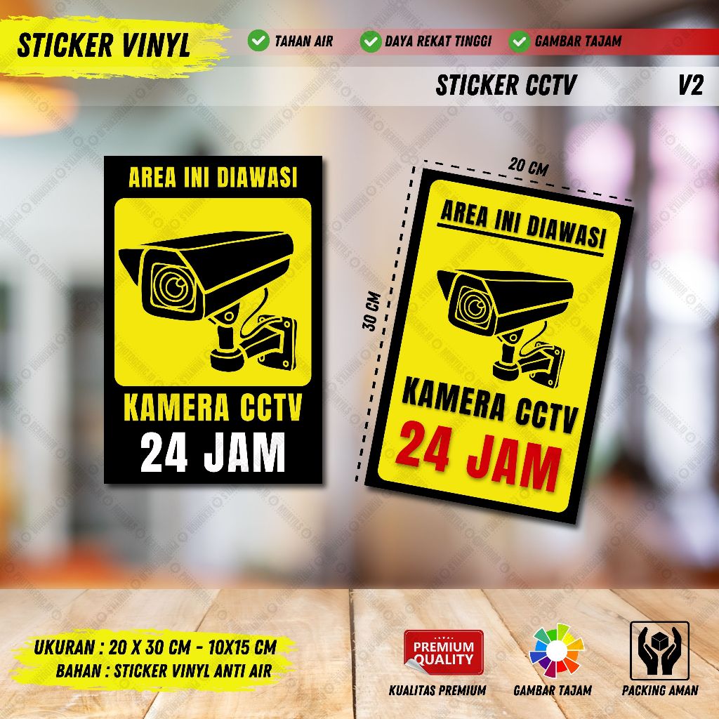 

Stiker pengawasan CCTV, Stiker CCTV, Stiker Peringatan CCTV Stiker Pantauan CCTV, Stiker CCTV