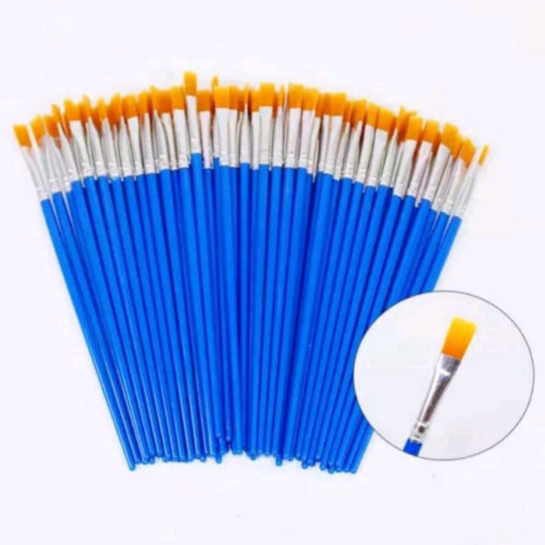 

KODE O89V 5 pcs kuas lukis kuas plat kuas lancip