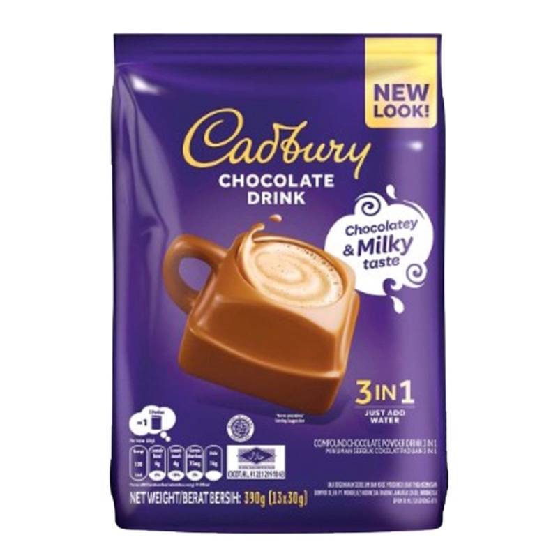 

(PROMO) Cadbury Chocolate drink 390gr isi 13 pcs