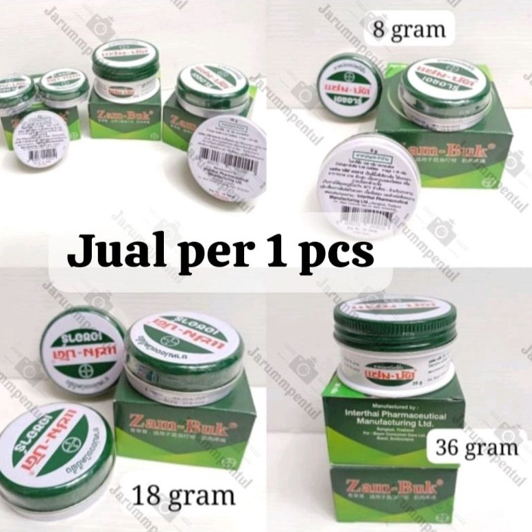 ZAMBUK 1 ORIGINAL ZAMBUK THAILAND BANGKOK 8gr 18 gr 36 gr KODE L4T5