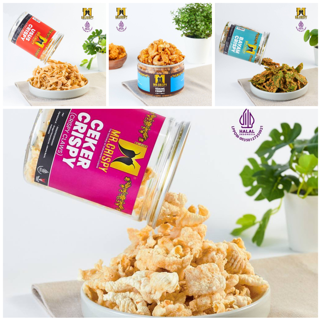 

Aneka Camilan Krispy dari Mr. Crispy. 4 varian pilihan favorit
