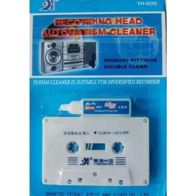 Pembersih head tape pemutar kaset pita walkman player boombox cleaner