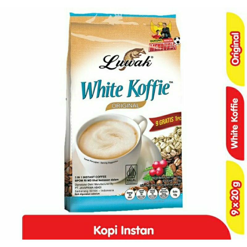 

Luwak White Koffie Original 9 + 1 x 20 g