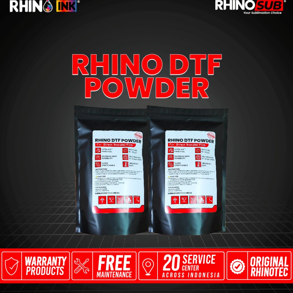 RHINOFLEX POWDER DTF WHITE  SAON DTF MELT ADHESIVE POWDER 1 KG