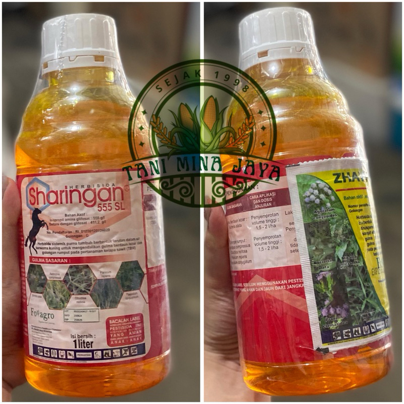 [TANI MINA JAYA] HERBISIDA RACUN RUMPUT SHARINGAN 555 SL 1 LITER
