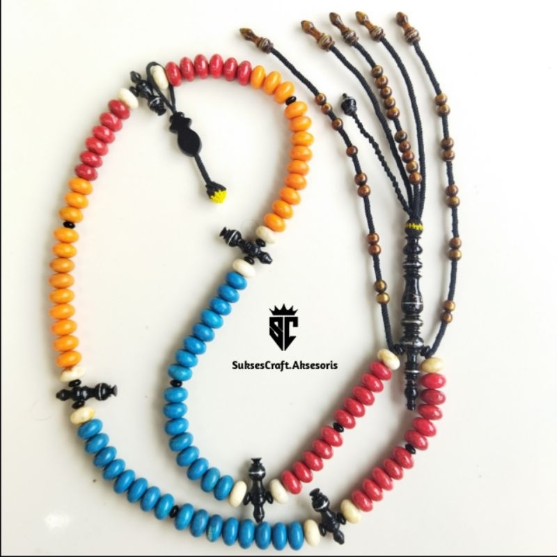 Tasbih batu koral batu marjan mix yuser premium setting tijani thoriqoh attijani
