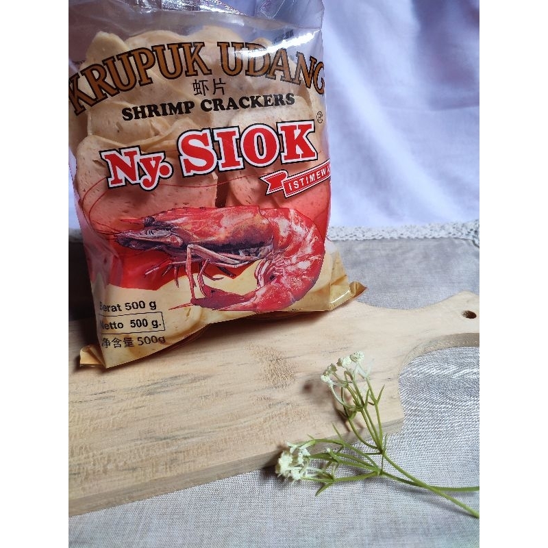 

krupuk udang oval ny. siok 500gr