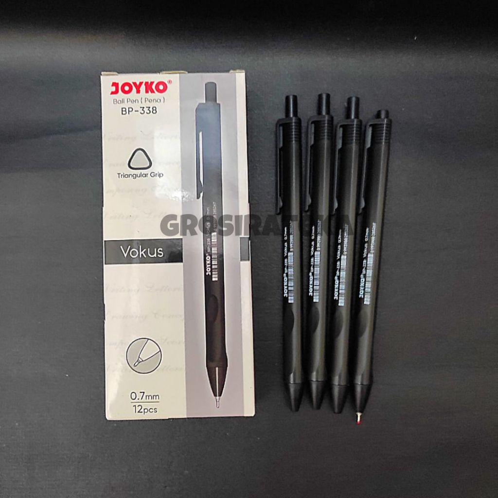 

PULPEN ,PULPEN GEL ,BOLPEN , BOLPOIN, BP 338 VOCUS HITAM JOYKO