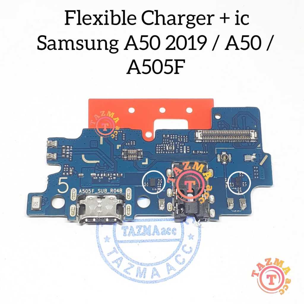 Samsung A50 Ori Flexible Charger + ic Flexibel Konektor Cas Charger SAMSUNG A50