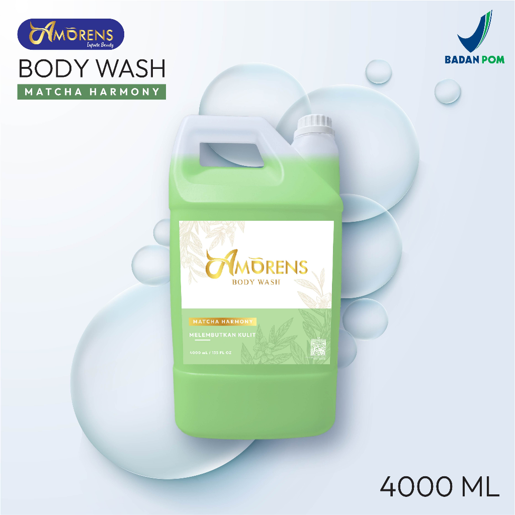 AMORENS Body Wash / Sabun Mandi - Matcha Harmony 4000 ml  [BPOM]