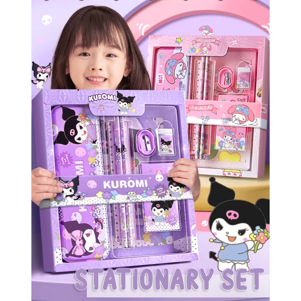

MIC {16PC =1 KG} STATIONARY SET IMPORT MB 109 - ANAK SEKOLAH - CINAMOROLL MELODY KUROMI SANRIO