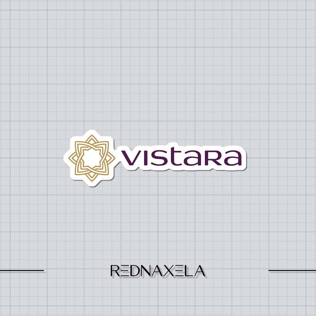 

Stiker Vinyl Vistara Airlines Stiker Koper Outdoor Sticker