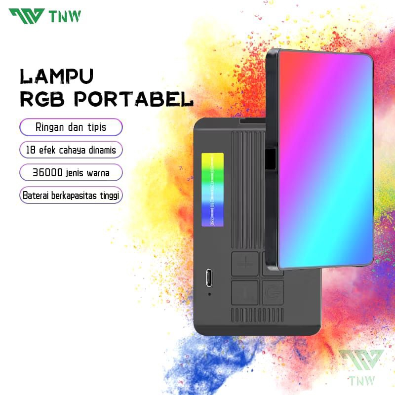 TNW D24 RGB Lampu LED Video Lampu Studio Led Lighting Portable Mini