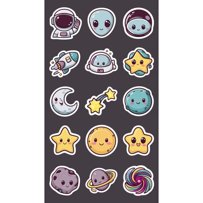 

Stiker Cute Astronomi +- 15 Pics All In