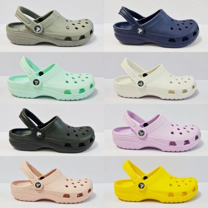 Crocs Unisex Klasik Clog Sandal Hitam Bernapas Sepatu Pria Dan Wanita Klasik Ori