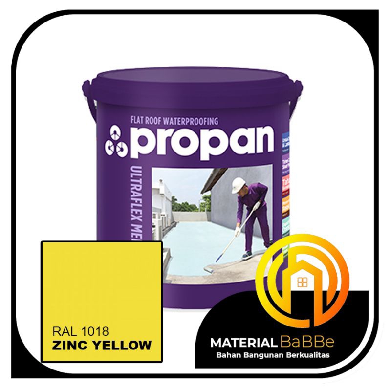 Propan Ultraflex Membrane RAL 1018 Zinc Yellow 4 Kg | Cat Pelapis Anti Bocor Dinding Dalam dan Luar