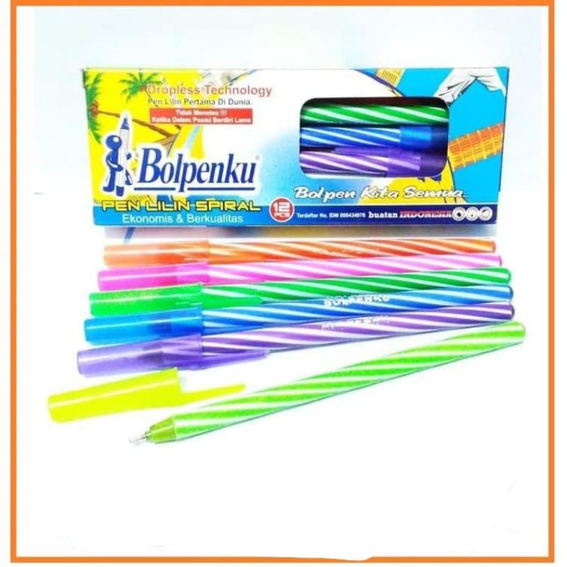 

Pulpen Spiral Bolpenku Isi Paket 144 Pcs