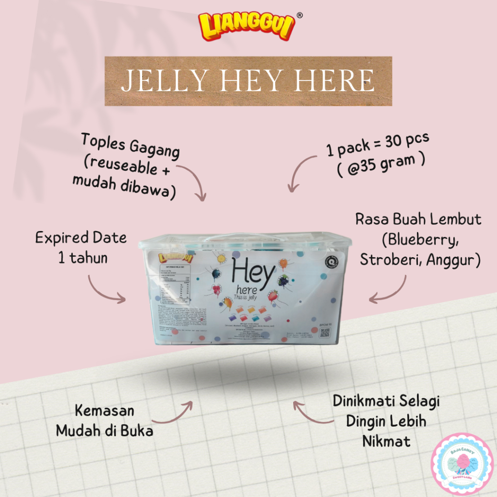 

Lianggui jelly hey here/DSM oi jelly (1 pack = 30pcs)