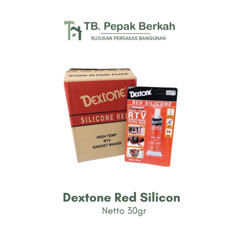 Lem Dextone Red Silicone Tahan Panas