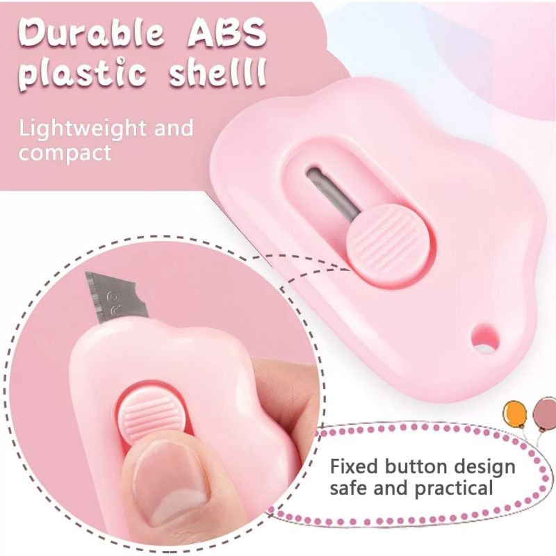 

IG30 | Cutter Mini Bentuk Awan Lucu Pisau Kecil Pemotong Kertas Portable