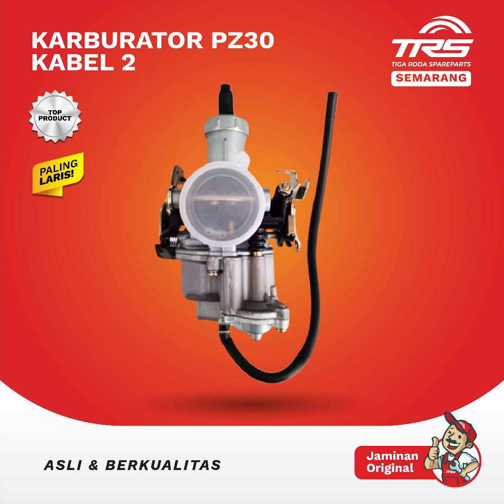 TRS Karburator Pz30 Pz 30 Kabel 2 Motor Roda Tiga Nozomi Azabu Happy Perkasa Spareparts Original TRS