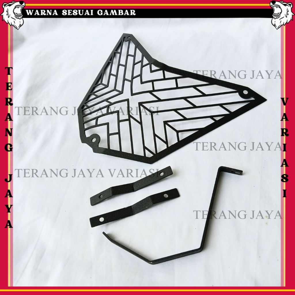 HEADLAMP GUARD COVER HEAD LAMP LAMPU HONDA CB150x GRILL JARING TOURING GRILL BRAKET BREKET AKSESORIS