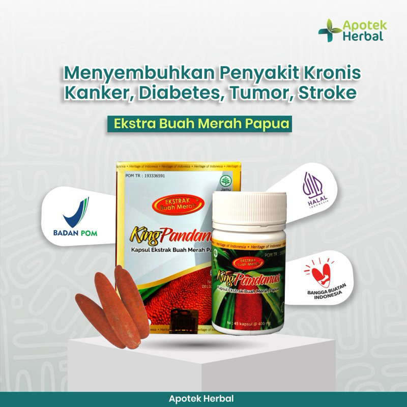 KING PANDANUS KAPSUL BUAH MERAH PAPUA OBAT KOLESTEROL