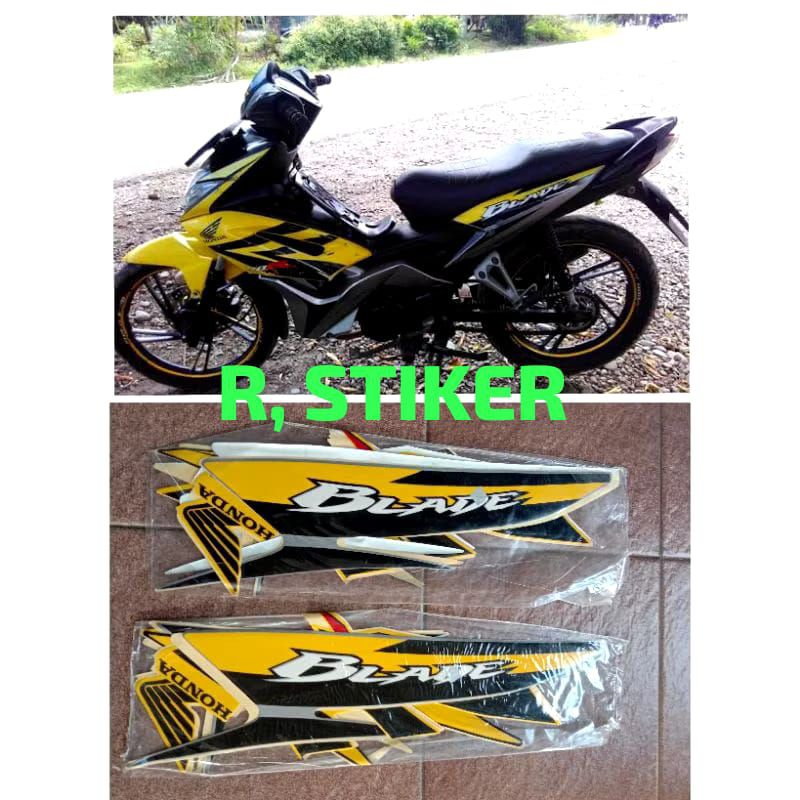 STIKER STRIPING LIST BODY MOTOR HONDA BLADE 2009